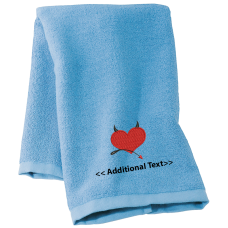 Personalised Devil Heart Seasonal Towels Terry Cotton Towel